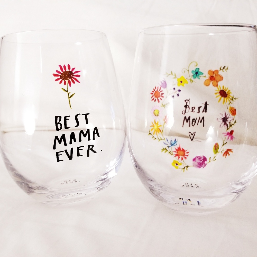 Rae Dunn Mom Wine Glasses